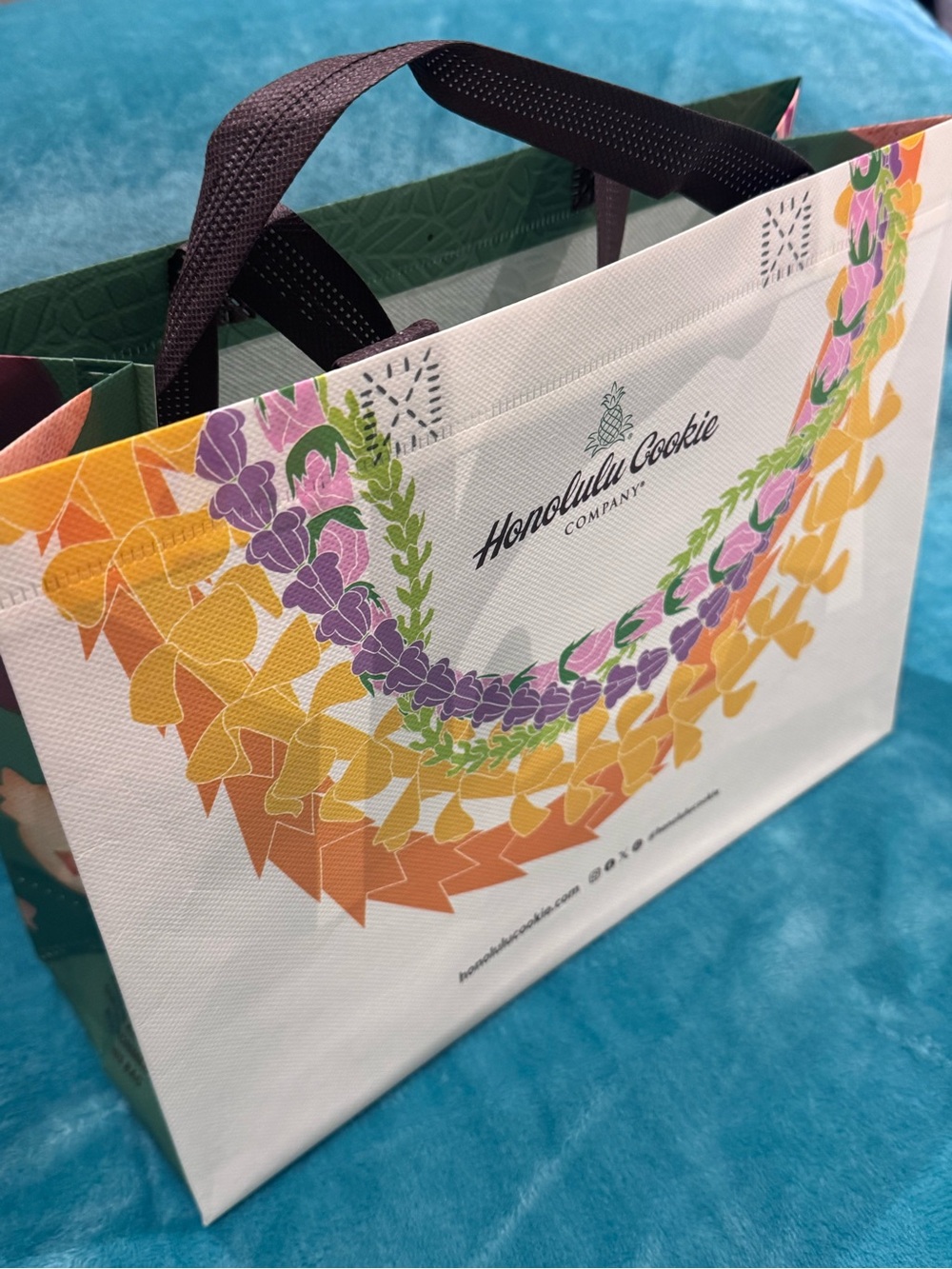 Honolulu Cookie Company Floral Gift Bag